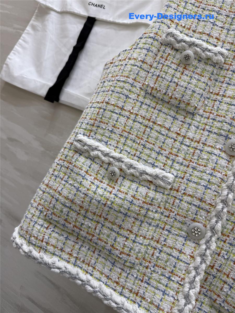 Ch**el tweed vest jacket