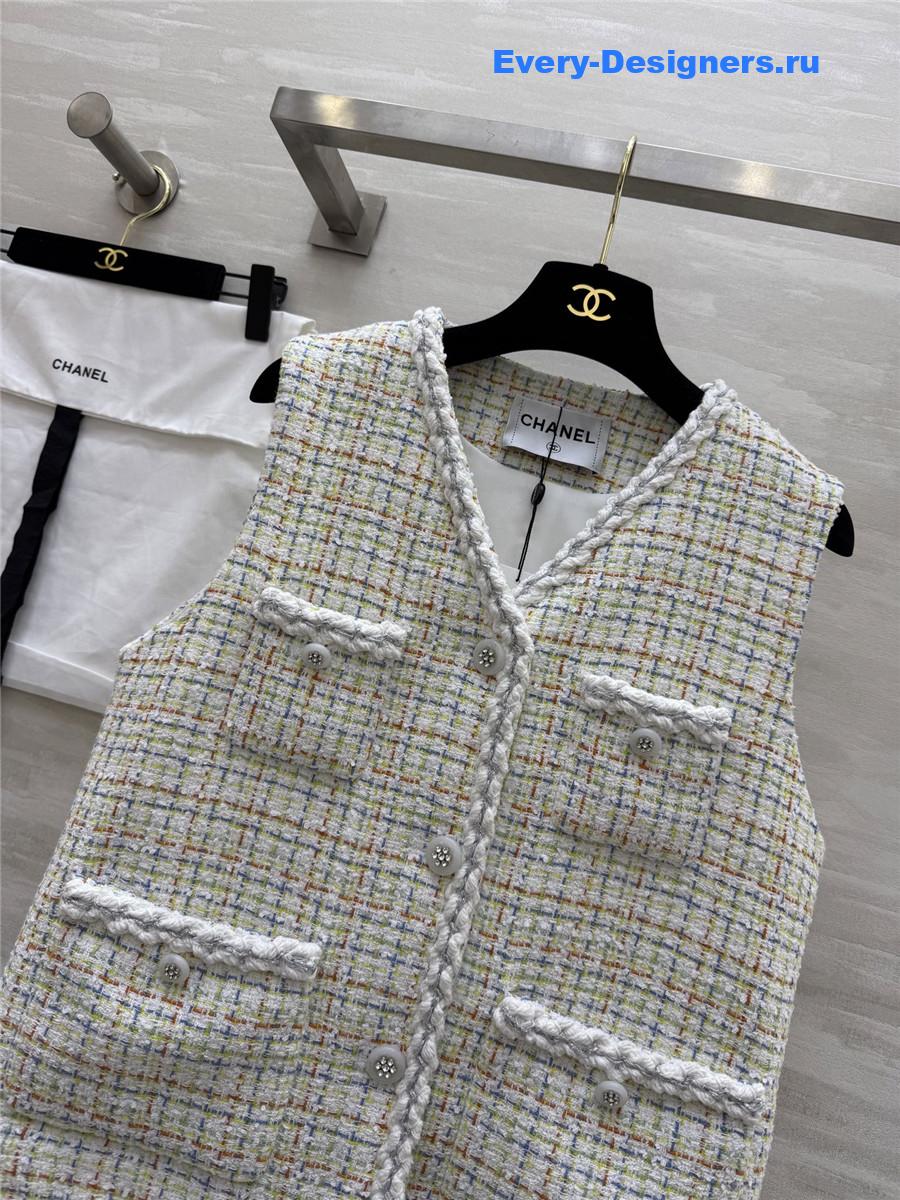 Ch**el tweed vest jacket