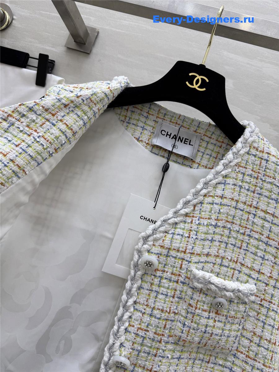 Ch**el tweed vest jacket