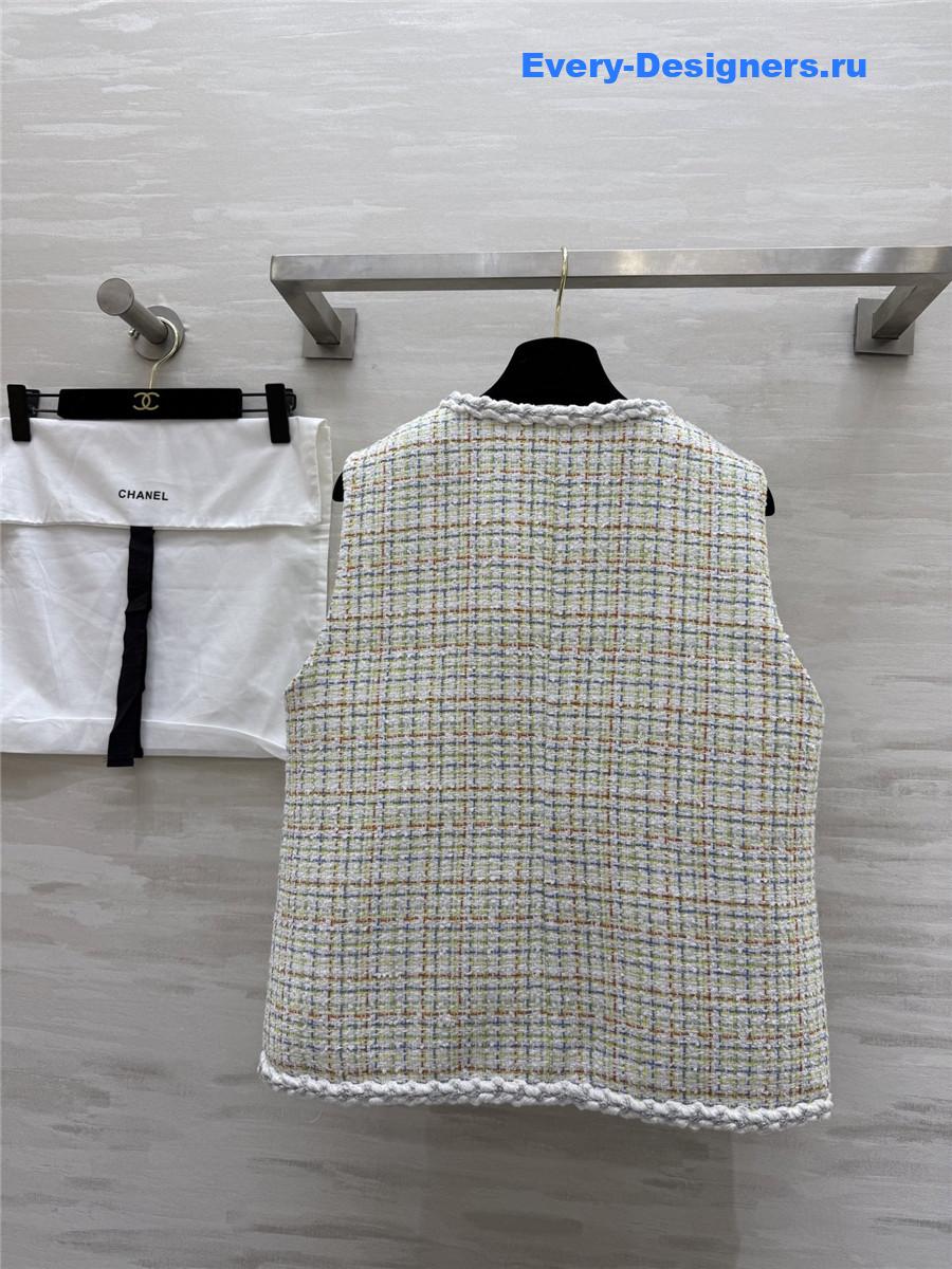 Ch**el tweed vest jacket