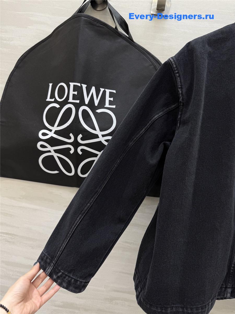 L0ew* workwear black denim jacket