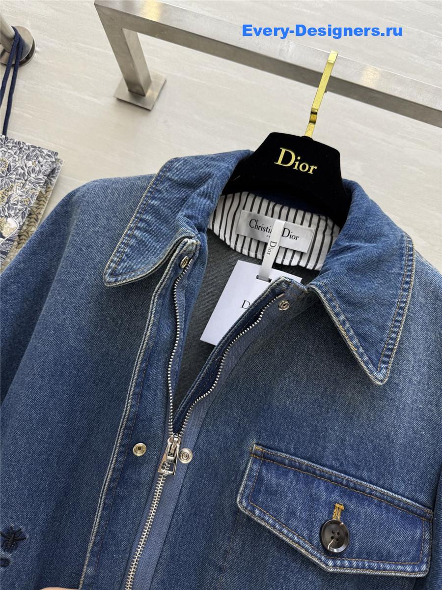 D10r blue denim lapel jacket