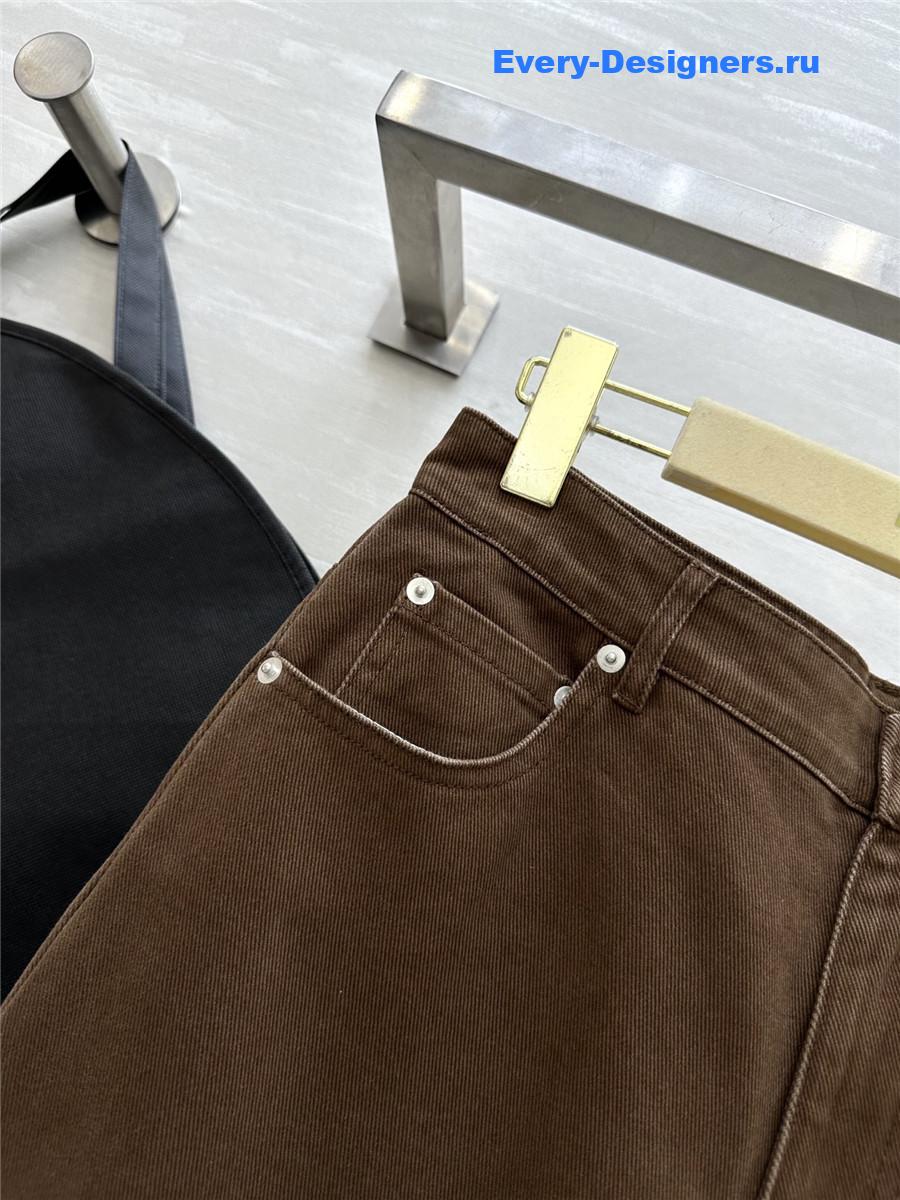 Miu Miu Brown Straight Jeans