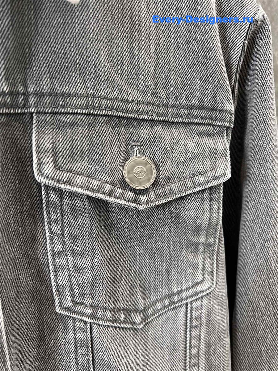 Ch**el grey denim suit