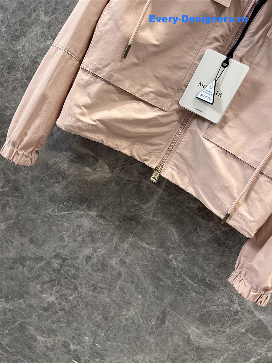 Moncler Leda Short Parka Jacket Pink