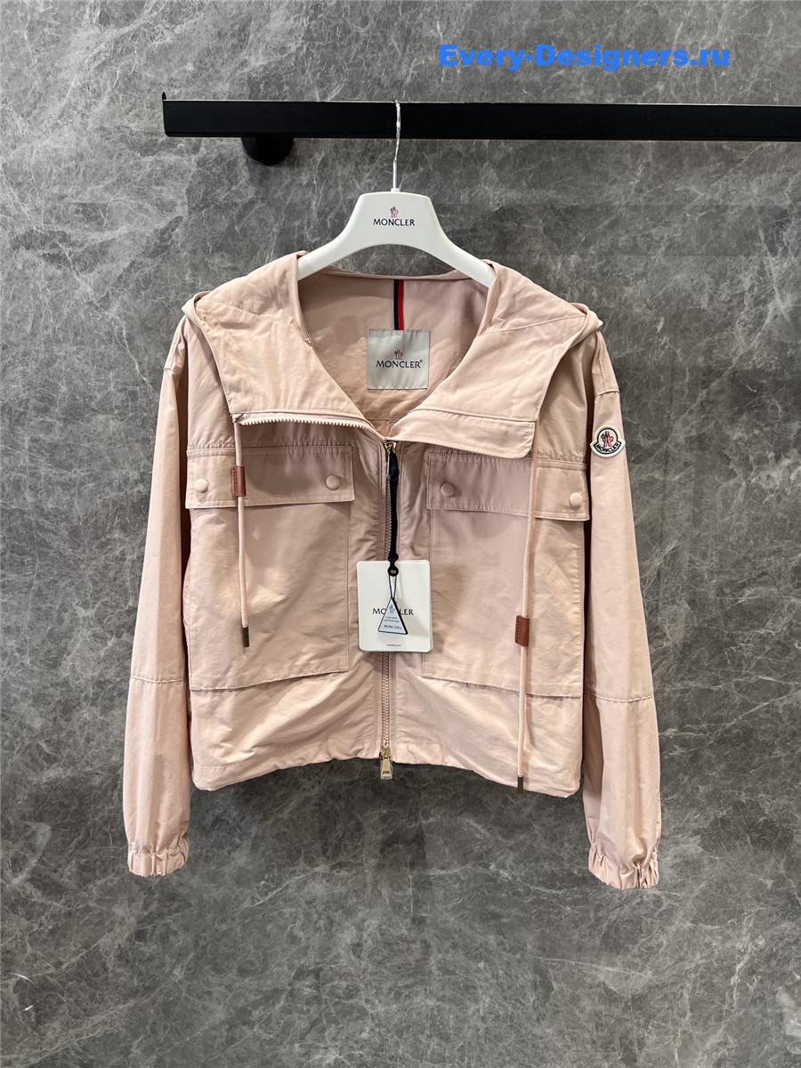 Moncler Leda Short Parka Jacket Pink