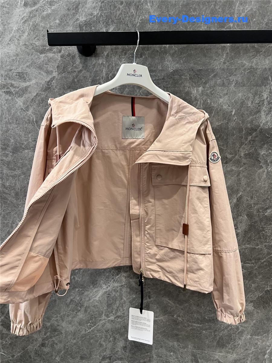 Moncler Leda Short Parka Jacket Pink