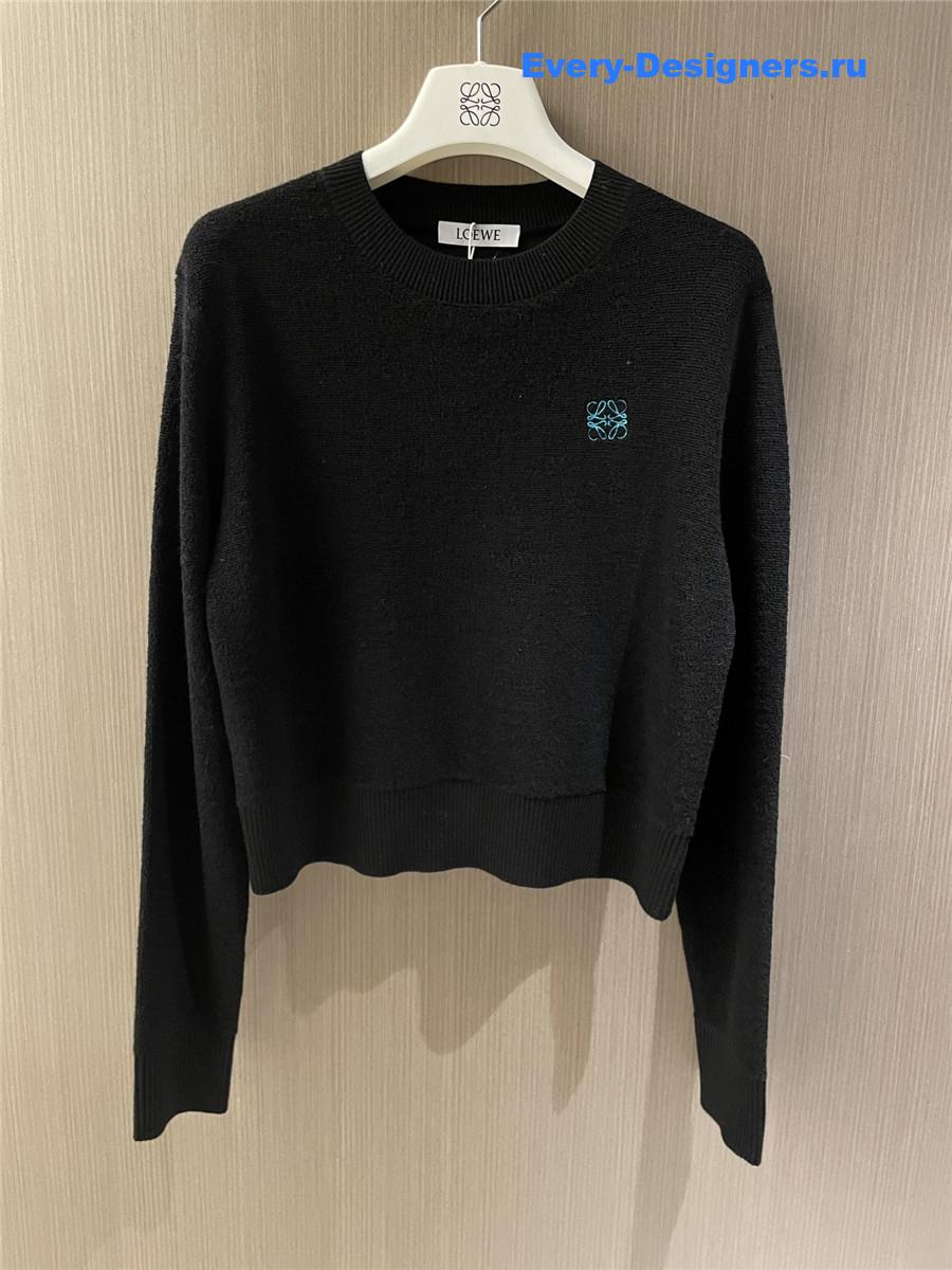 L0ew* anagram wool sweater black