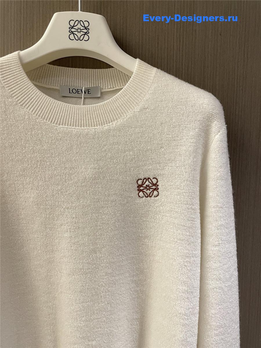 L0ew* anagram wool sweater white