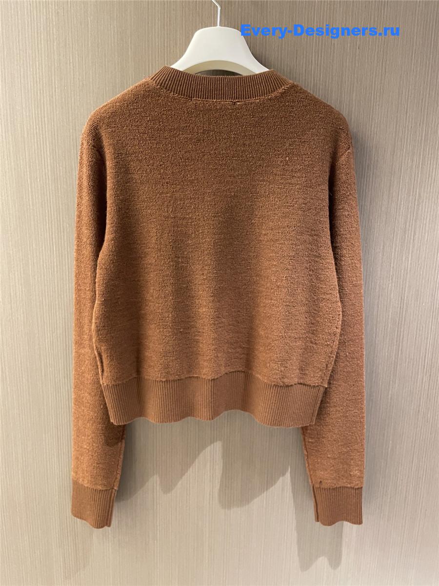 L0ew* anagram wool sweater brown