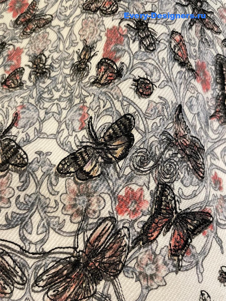 D10r cd embroidered butterfly denim jacket