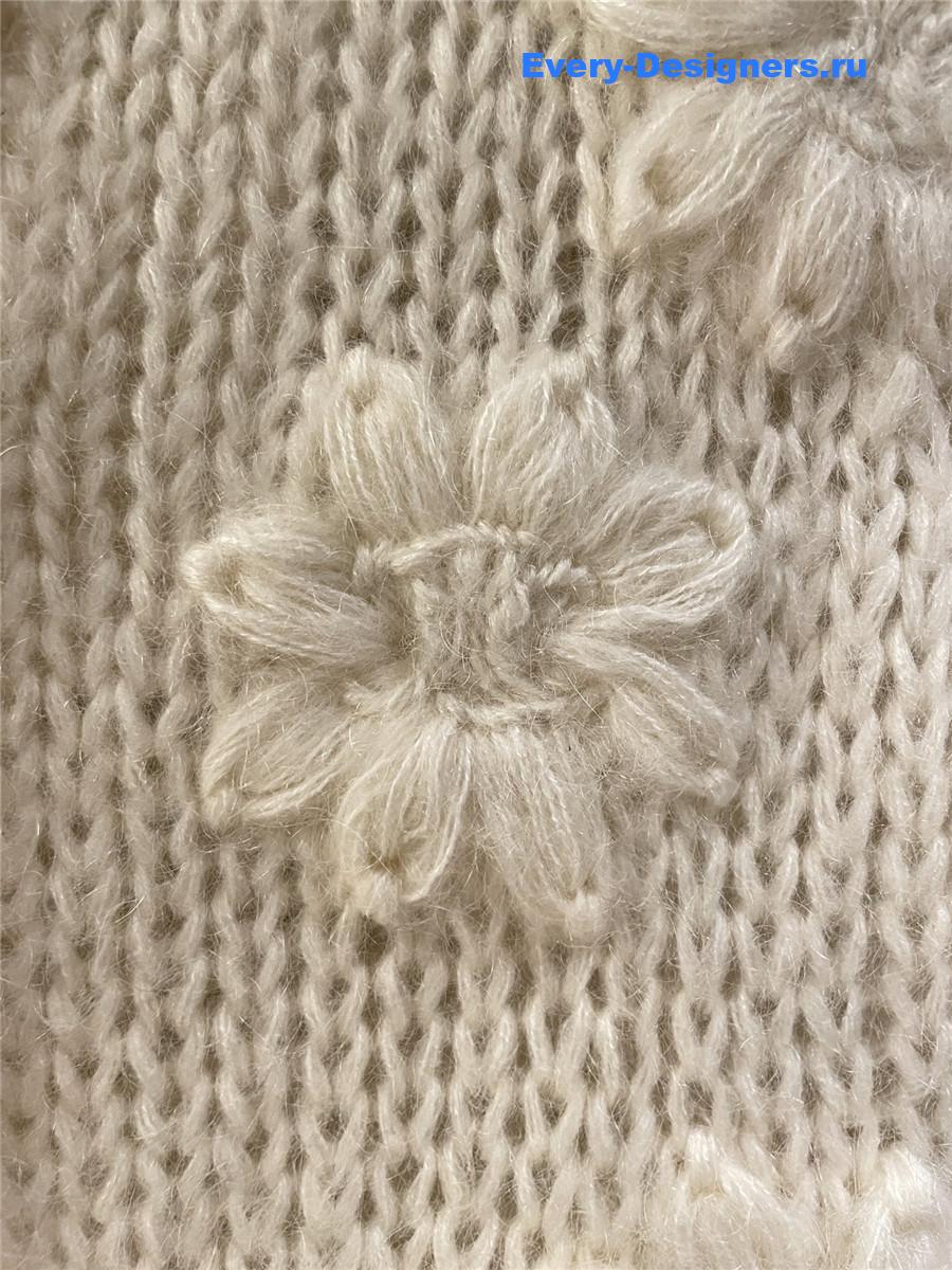 Ce1i*e mohair hollow cardigan