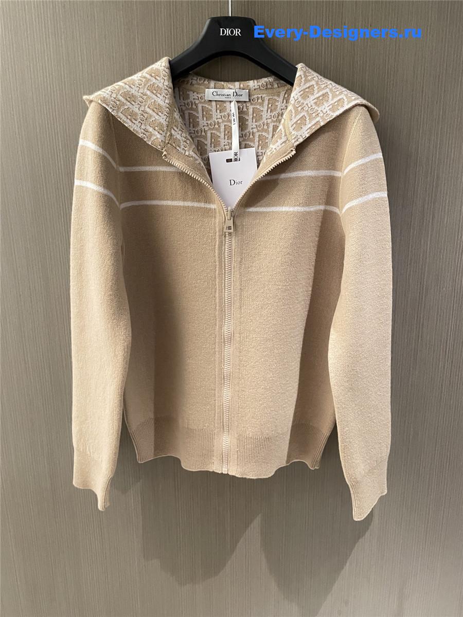 D10r reversible hooded cardigan