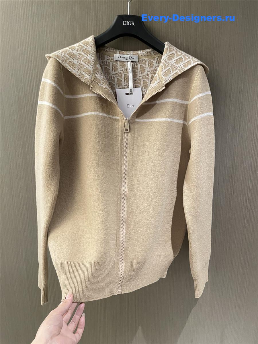 D10r reversible hooded cardigan