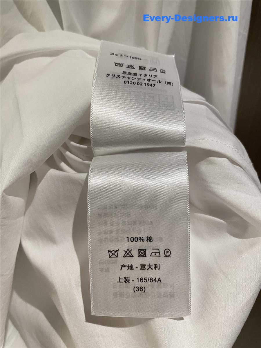 D10r white cotton blouse