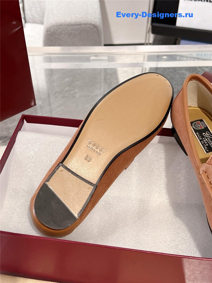 Gvc*1 brown 1953 horsebit leather loafers