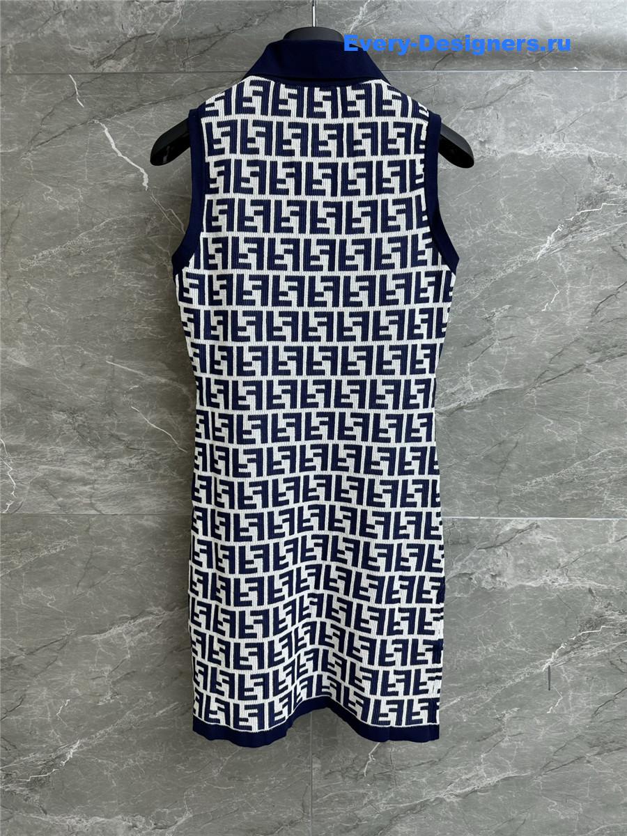 F**di ff sleeveless knitted dress