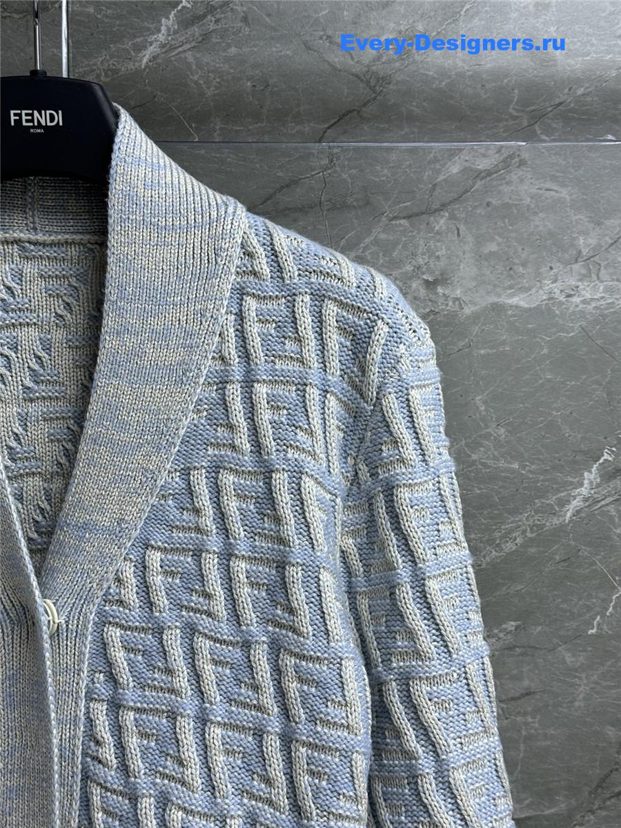F**di powder blue ff cardigan