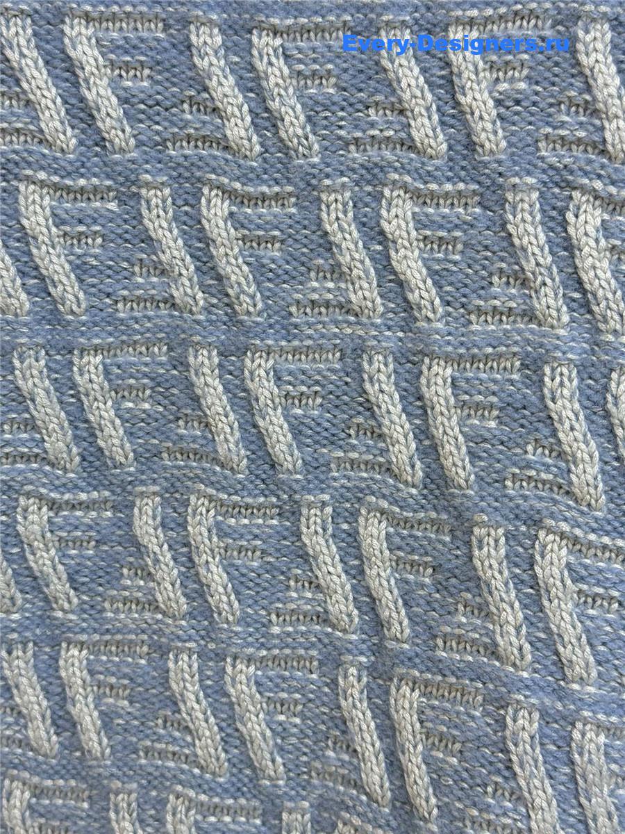 F**di short-sleeved polo shirt in blue