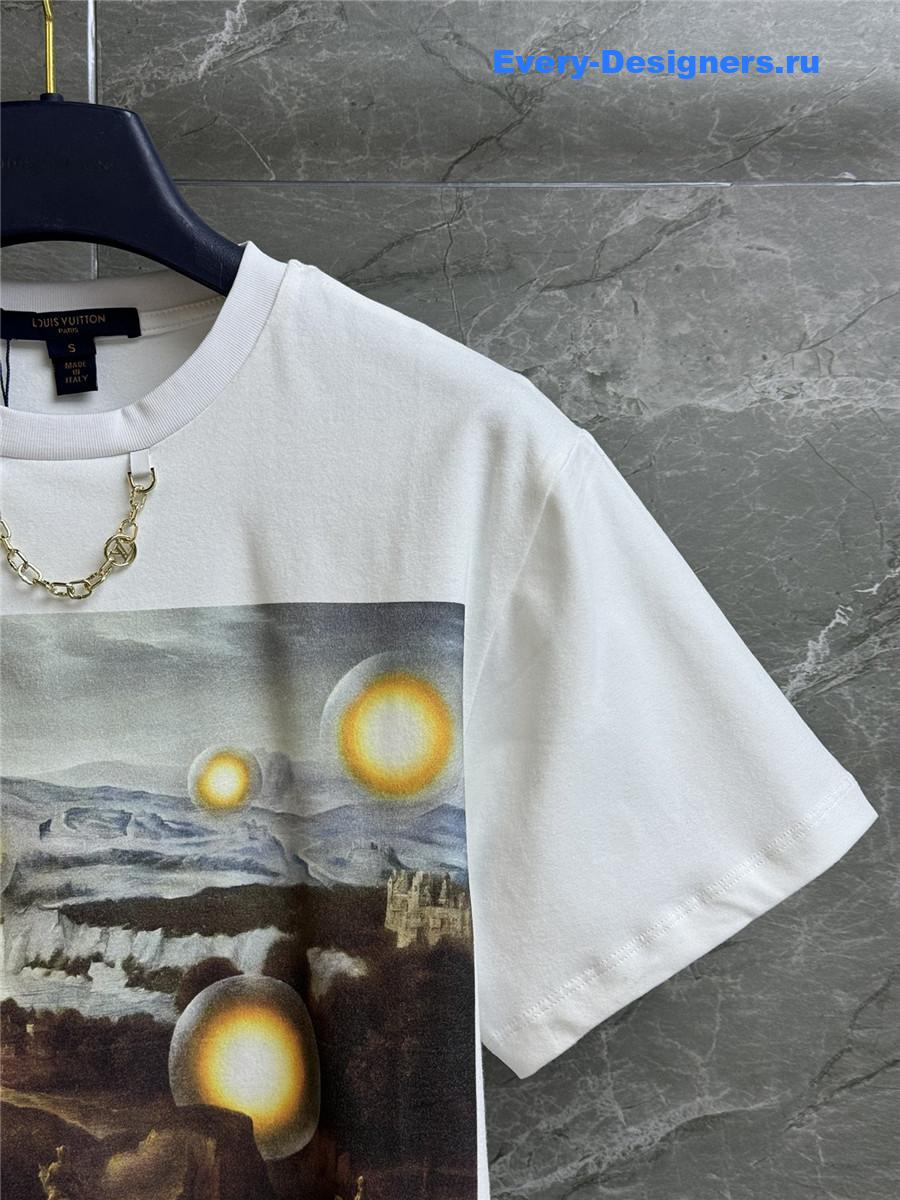 l0vis Vvtt0n lv painting print t-shirt