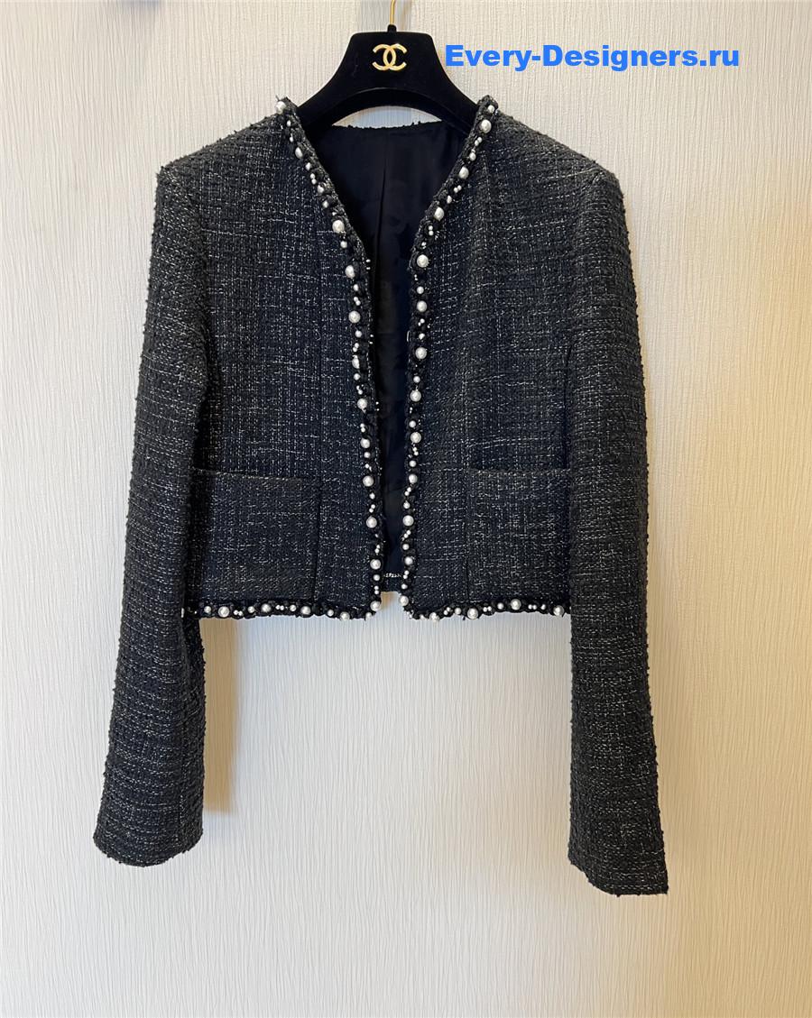 Ch**el black pearl jacket