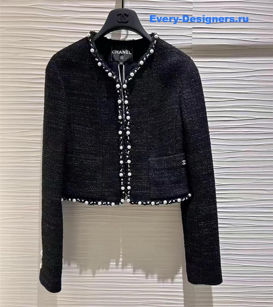 Ch**el black pearl jacket