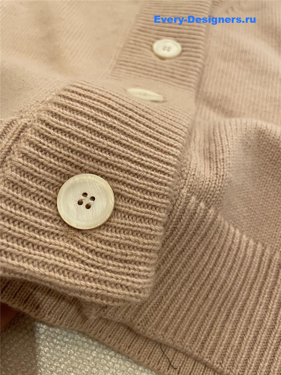 Miu Miu Beaded Crystal Cashmere Cardigan