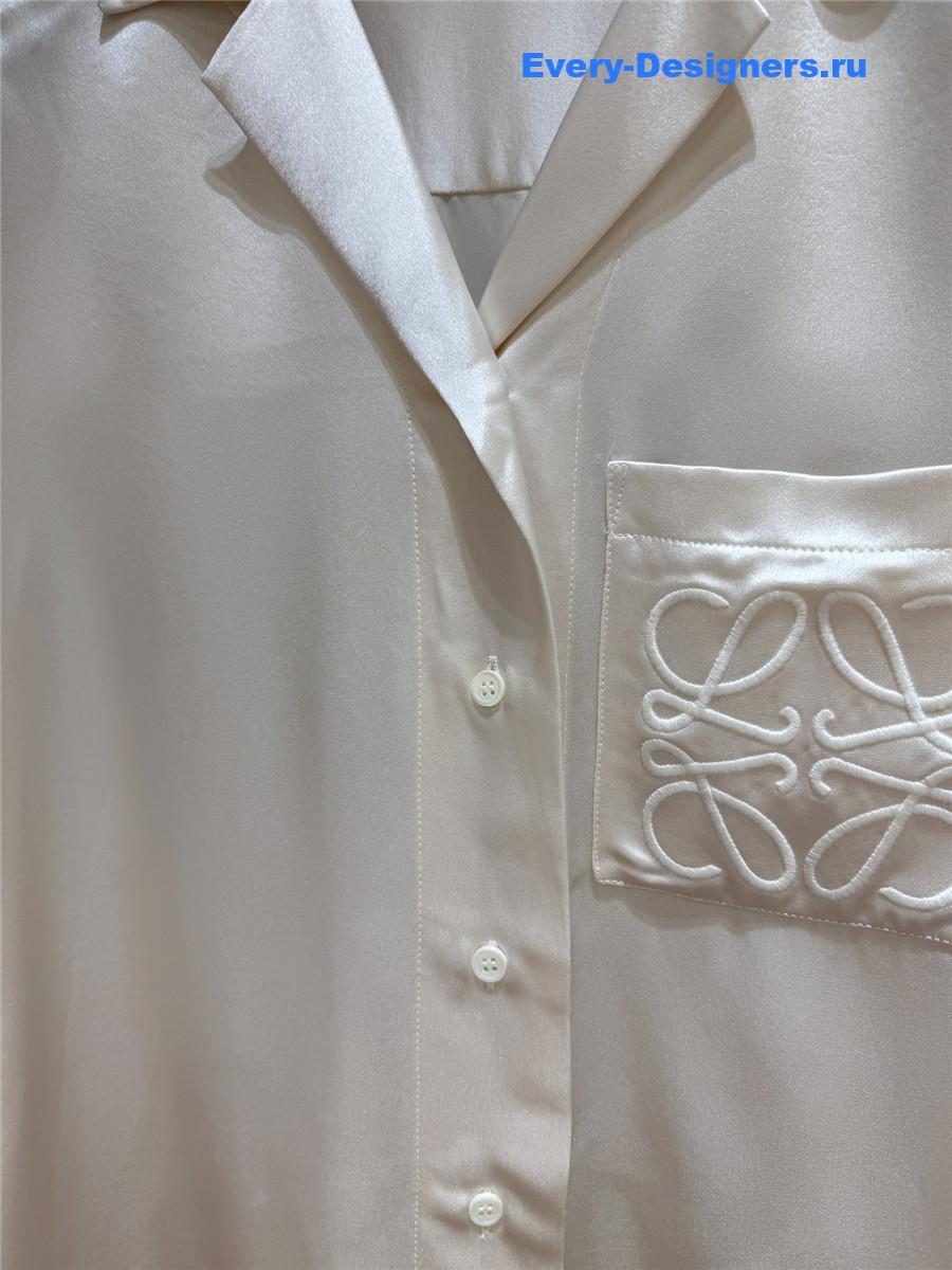 L0ew* anagram satin pyjama blouse