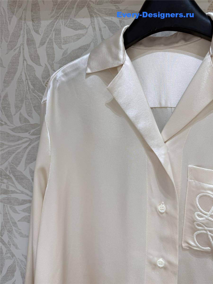 L0ew* anagram satin pyjama blouse