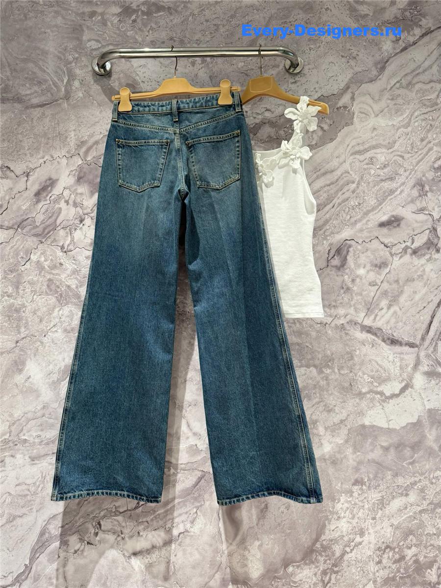 l0vis Vvtt0n lv high waist blue jeans
