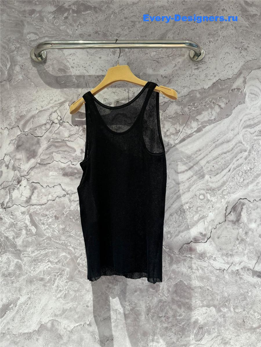 D10r black beaded tank top