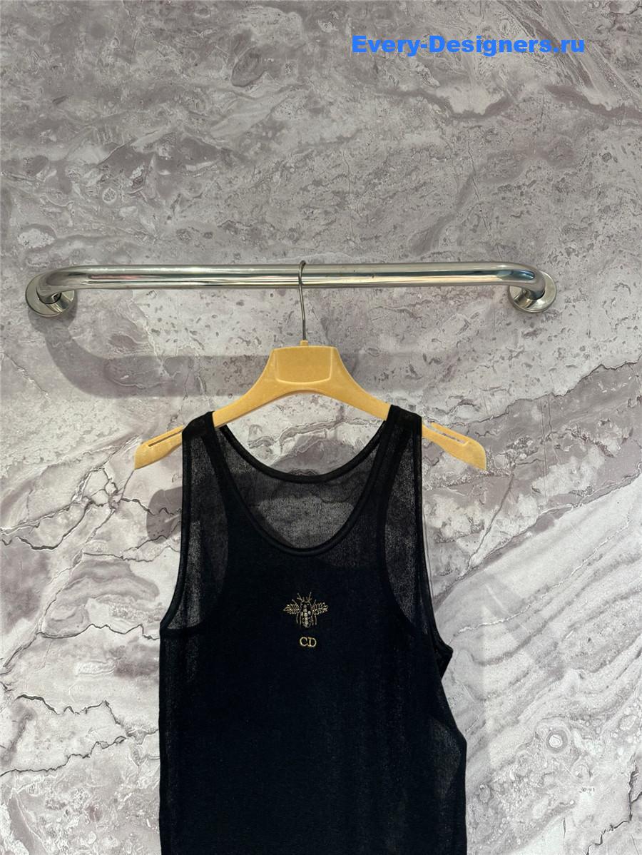 D10r black beaded tank top