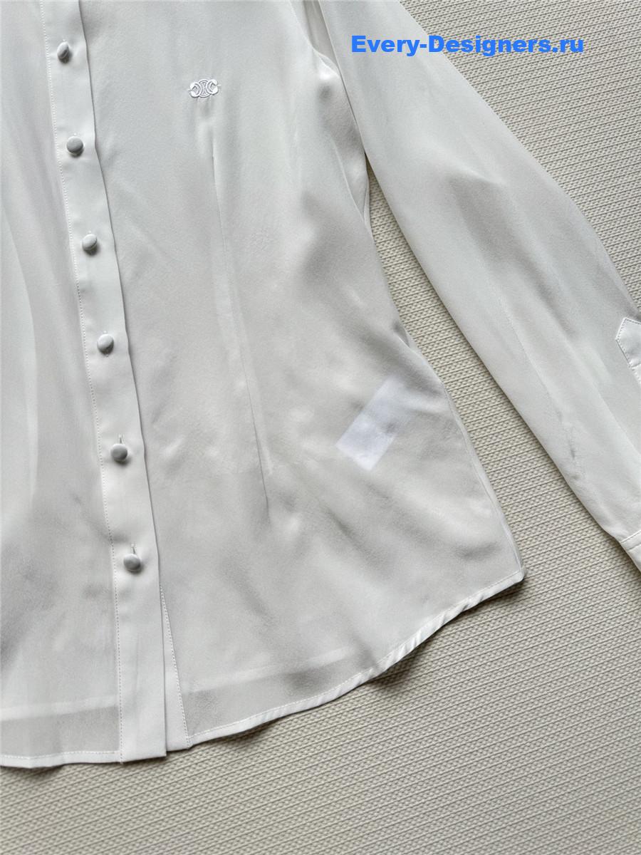 Ce1i*e embroidered logo white shirt