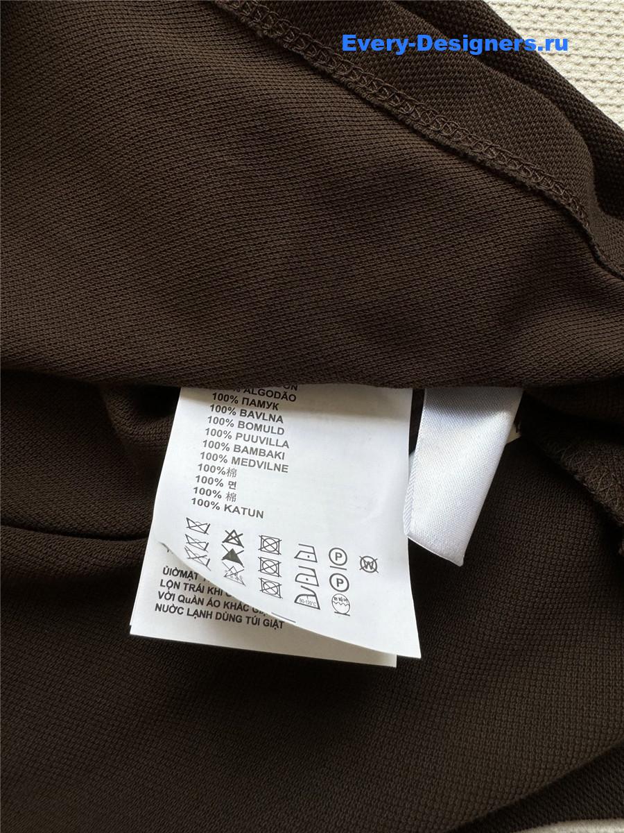 Miu Miu Cocoa/Pervinca Cotton Piqué Polo Shirt