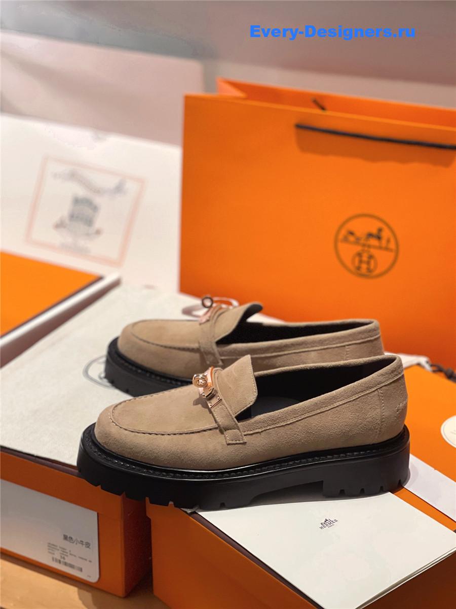 H**me5 leather icone loafer brown