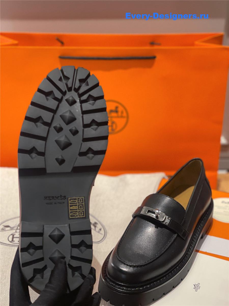 H**me5 leather icone loafer black