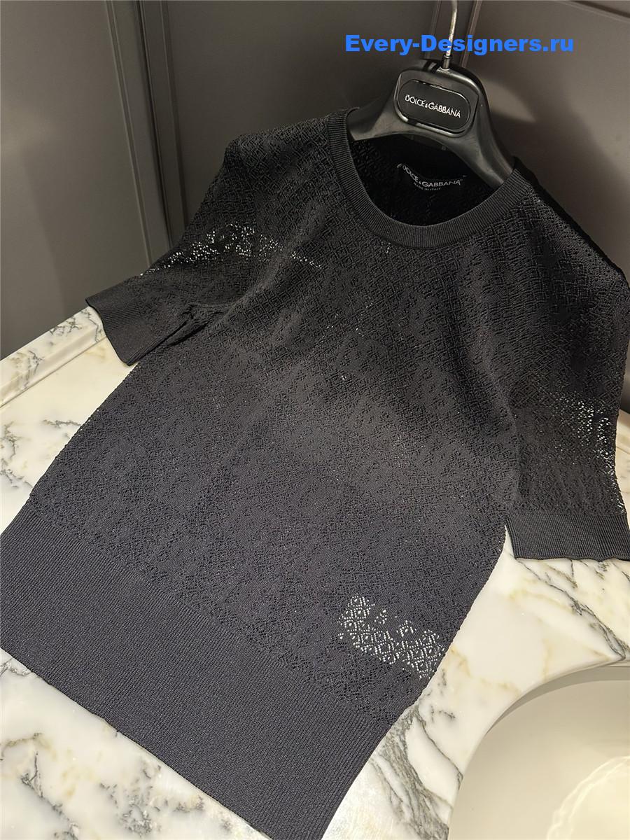 Dolce & Gabbana Black Knitted Top for Women
