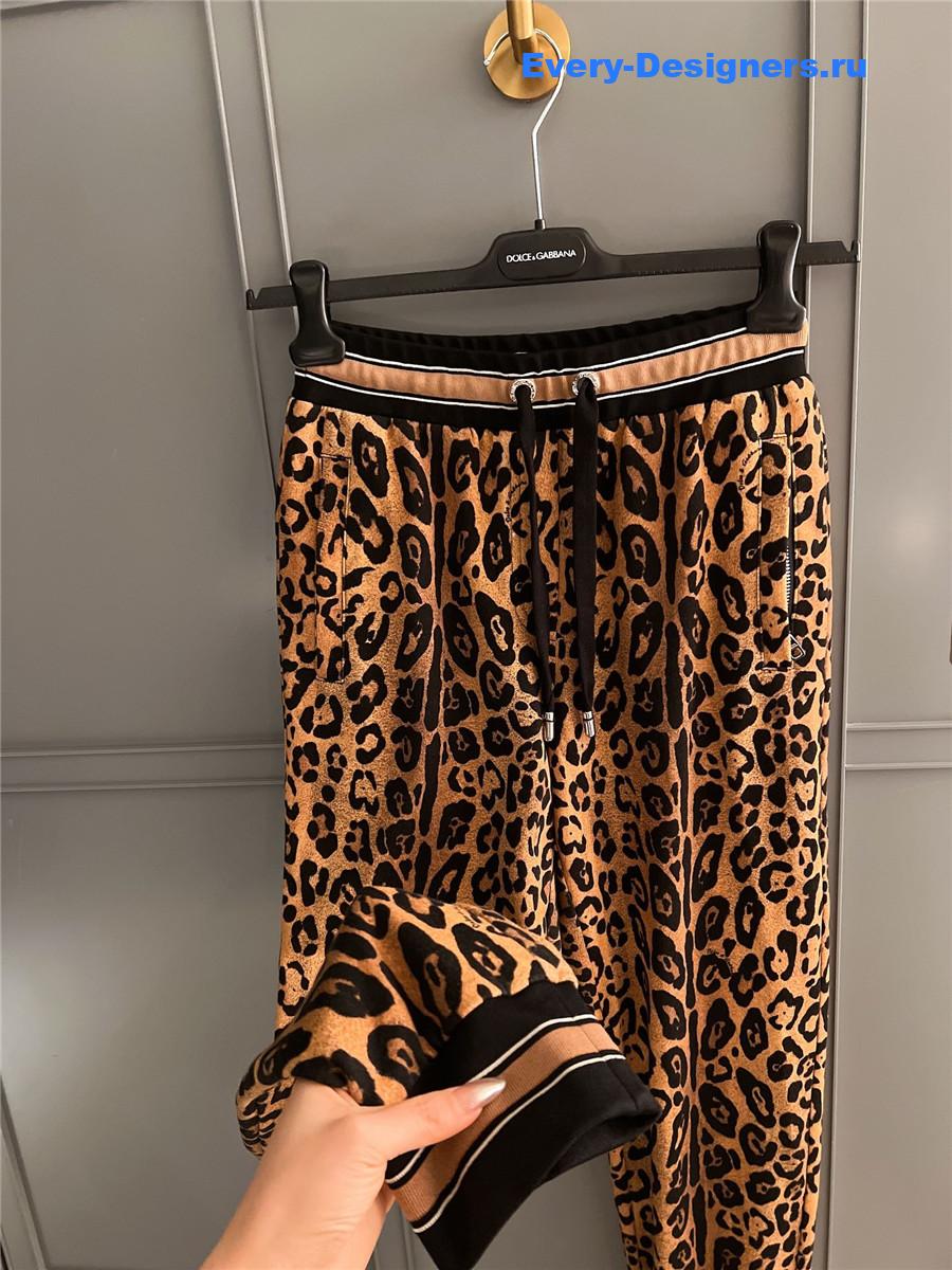 Dolce & Gabbana Leopard-Print Track Pants