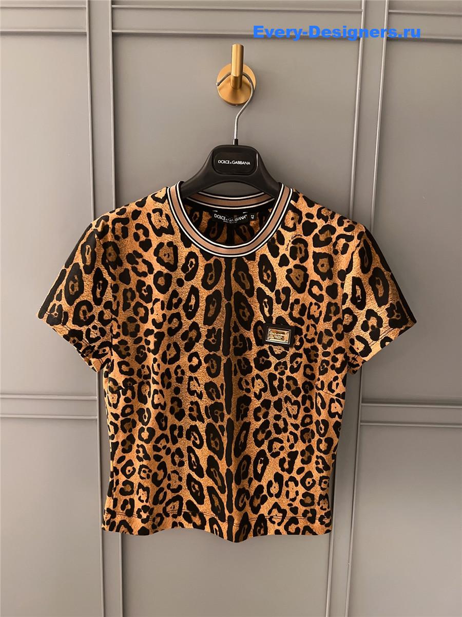 Dolce & Gabbana Leopard Print T-Shirt