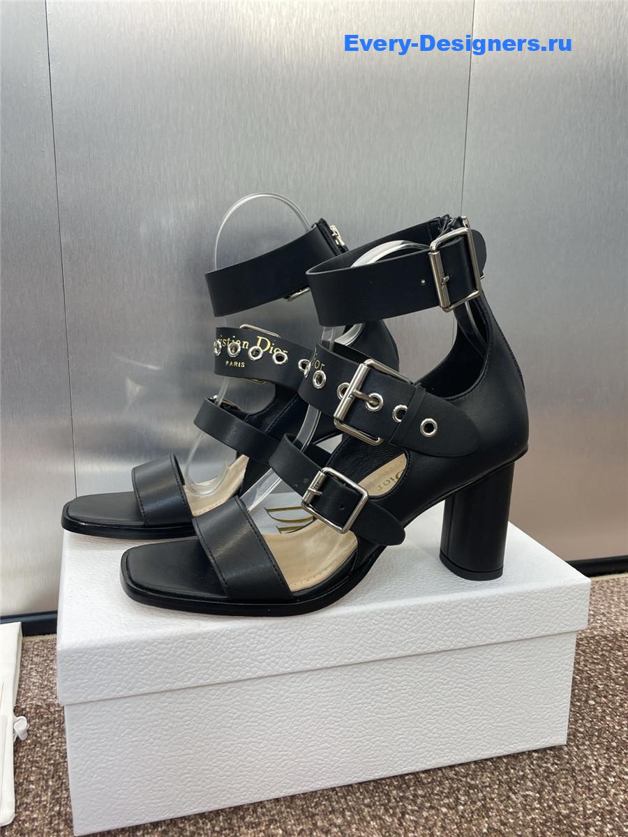 D10r punk heeled sandal black