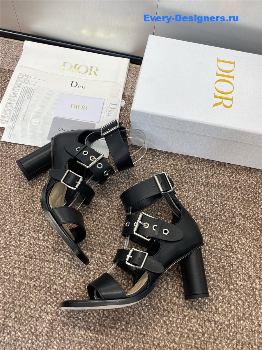 D10r punk heeled sandal black