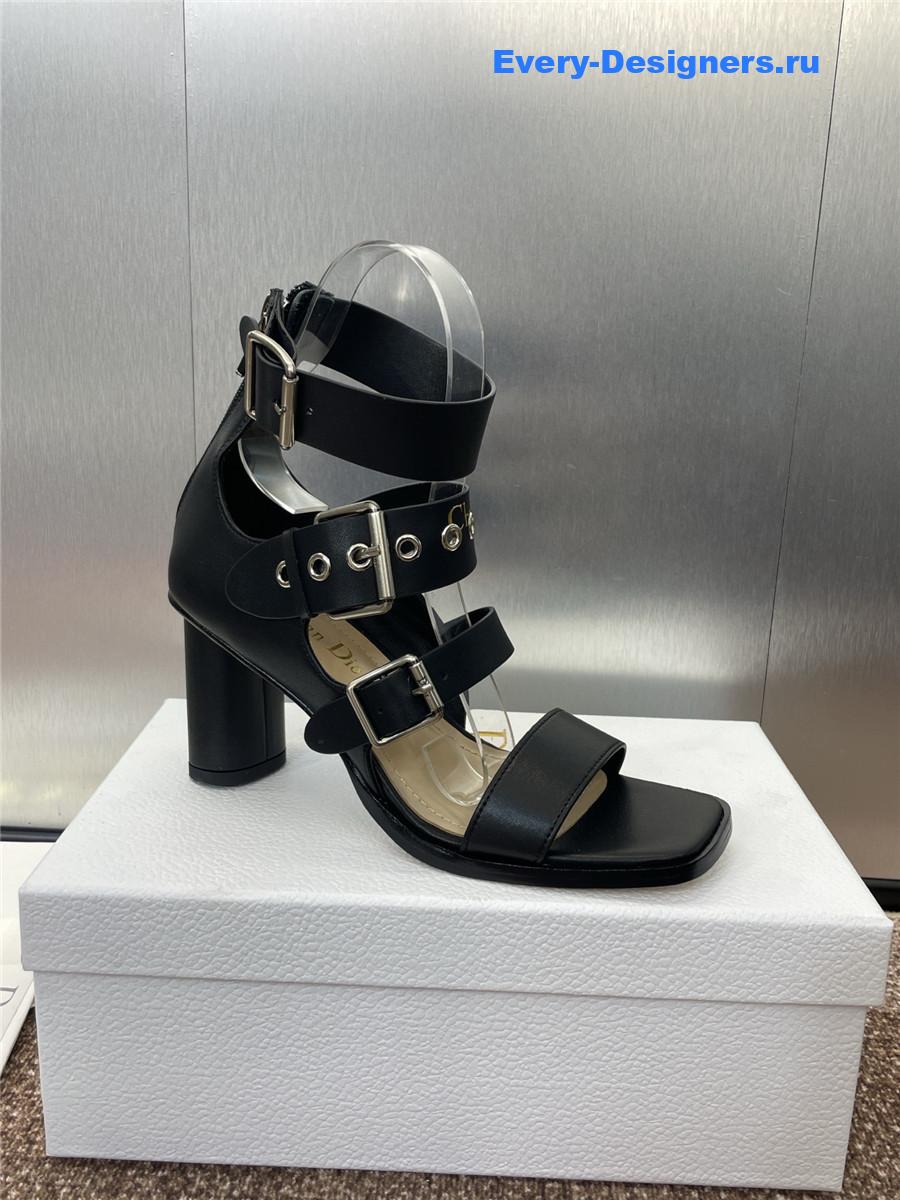 D10r punk heeled sandal black