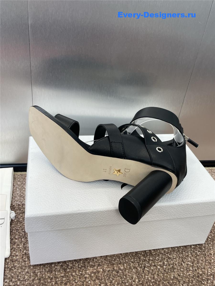 D10r punk heeled sandal black