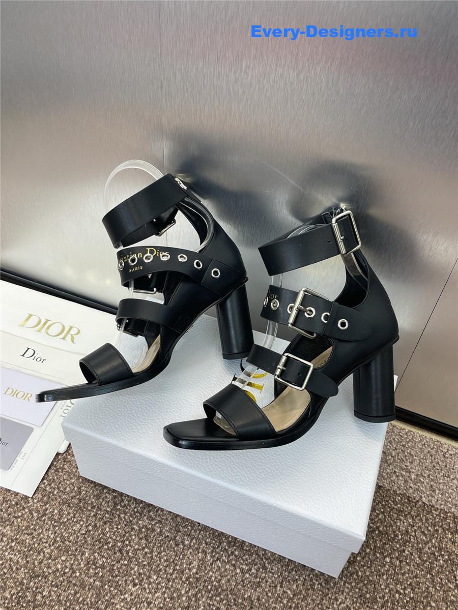 D10r punk heeled sandal black