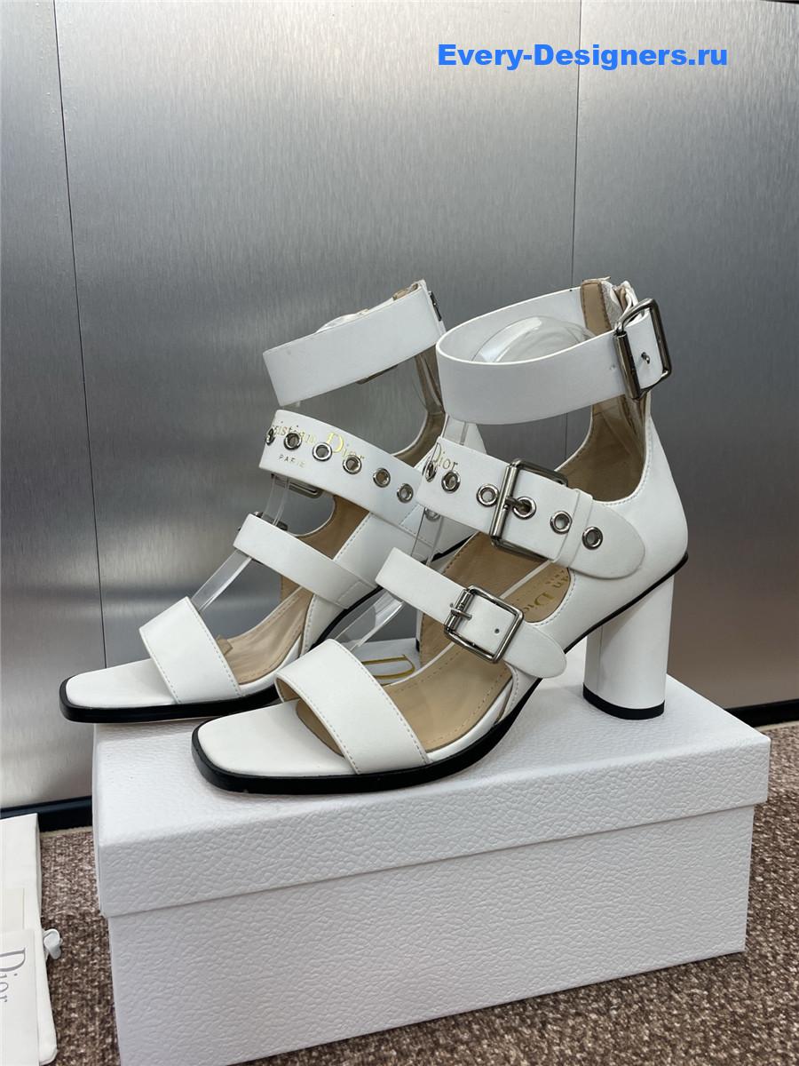 D10r punk heeled sandal white