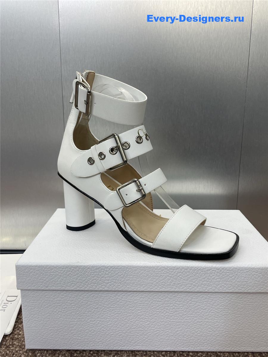 D10r punk heeled sandal white