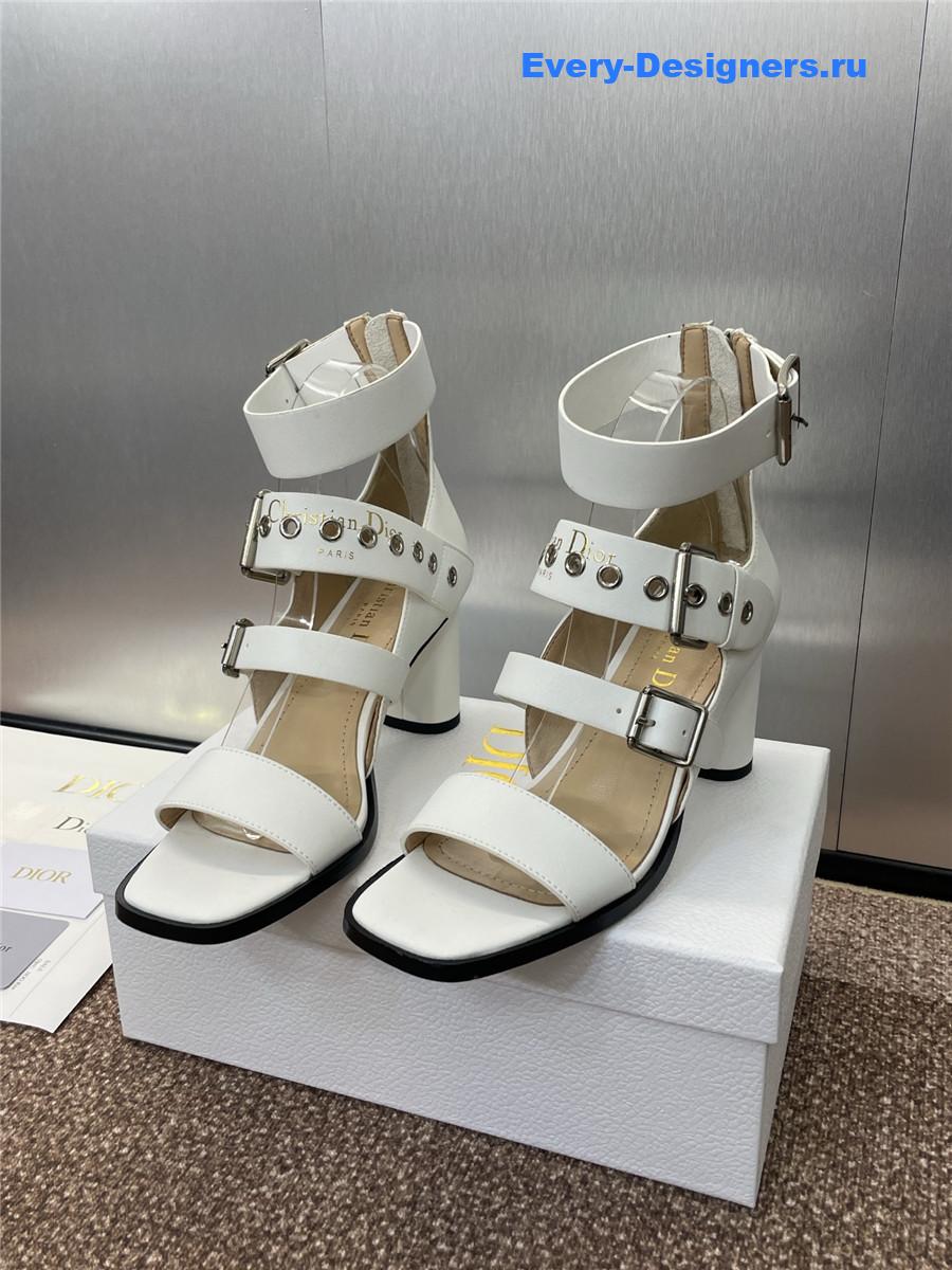 D10r punk heeled sandal white