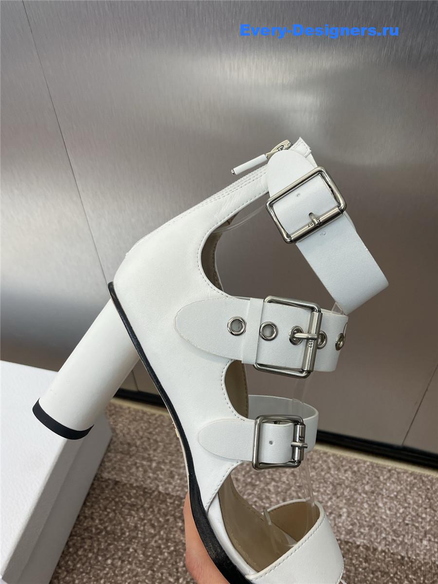 D10r punk heeled sandal white