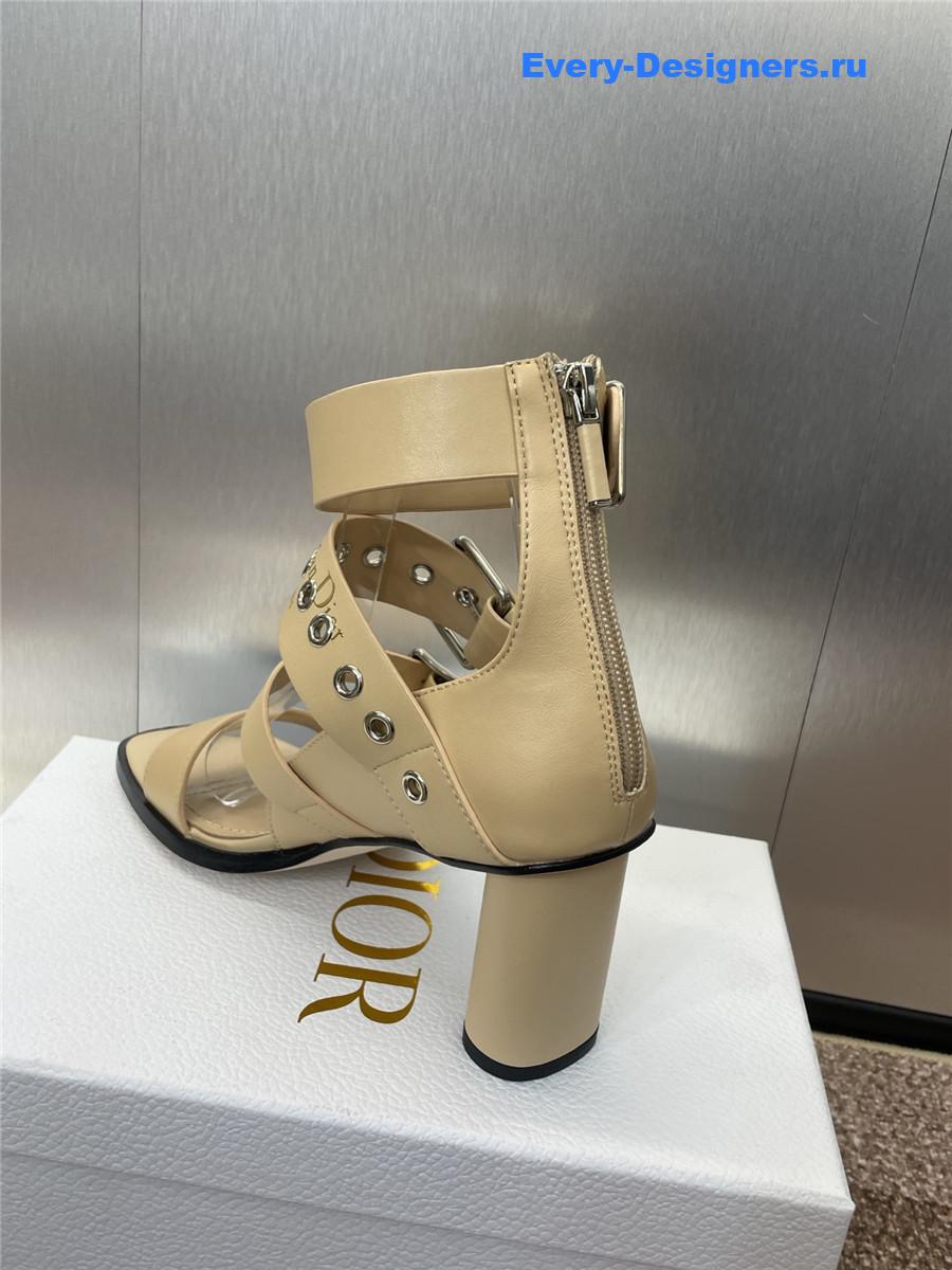 D10r punk heeled sandal beige