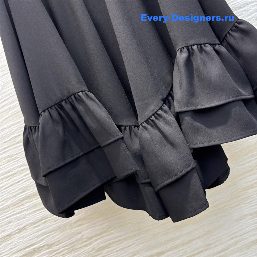l0vis Vvtt0n ruffle hem dress